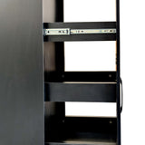 71” White Slim Rolling Pantry Cabinet with 6-Tier Shelf & Wheels