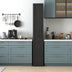 71” White Slim Rolling Pantry Cabinet with 6-Tier Shelf & Wheels