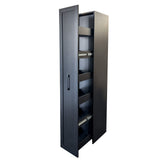 71” White Slim Rolling Pantry Cabinet with 6-Tier Shelf & Wheels