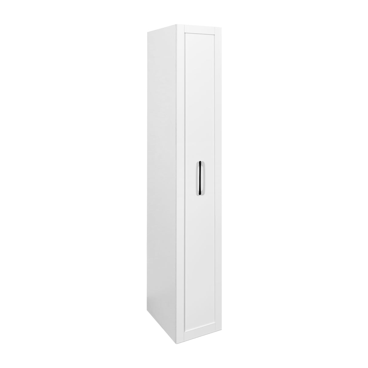 Slim Rolling Pantry Cabinet with 6-Tier Shelf & Wheels | White, 11.8" Depth