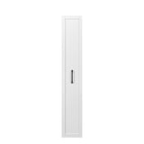 Slim Rolling Pantry Cabinet with 6-Tier Shelf & Wheels | White, 11.8" Depth