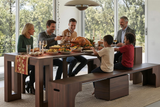 Solid Wood Extendable Dining Table Seats 2-12, 22"-120" | Self-Storing
