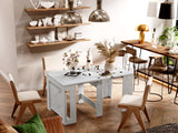 Space-Saving Extendable Console Table Seats 2 - 8, 19" to 78" | Transformer Dining Table