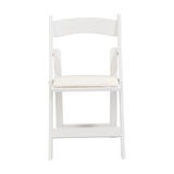 Upholstered Folding Dining Chair w/ Wooden Frame & PU leather | Set of 4