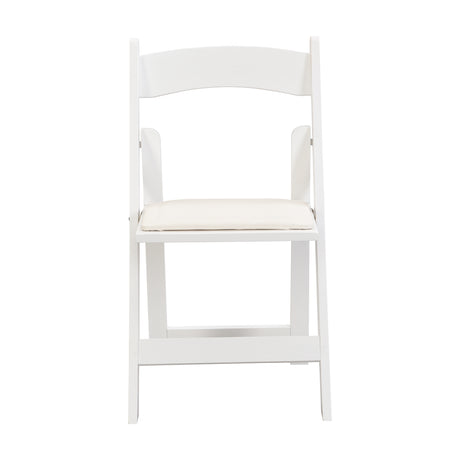 Upholstered Folding Dining Chair w/ Wooden Frame & PU leather | Set of 4