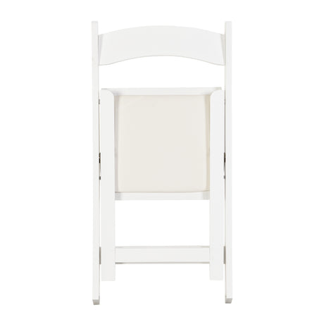 Upholstered Folding Dining Chair w/ Wooden Frame & PU leather | Set of 4