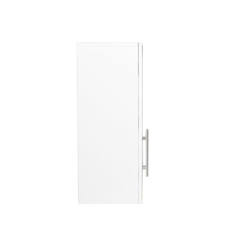 Wall-mounted Storage Cabinet w/ 2 Doors for Kitchen & Bathroom, White
