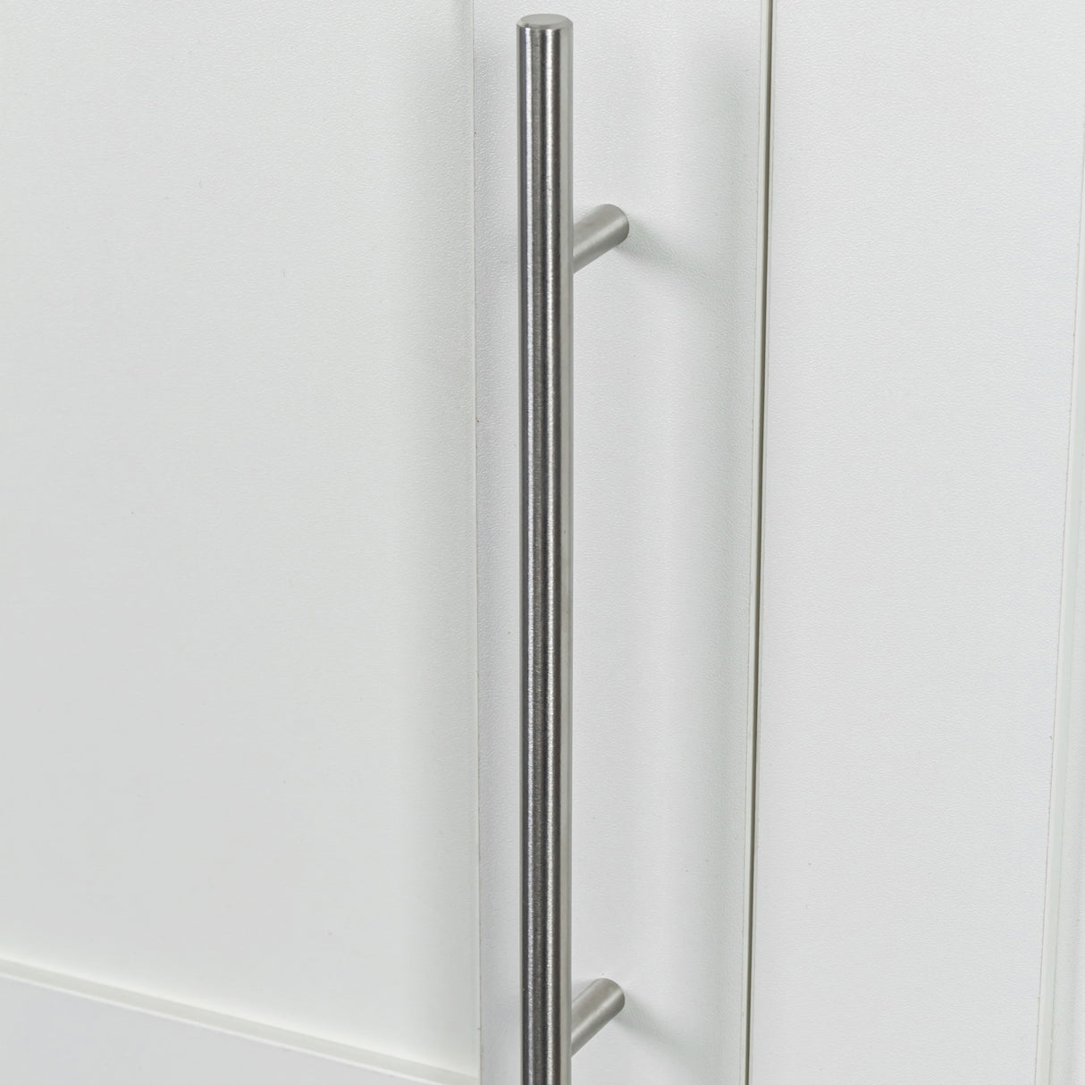 Wall-mounted Storage Cabinet w/ 3 Doors for Kitchen & Bathroom, White