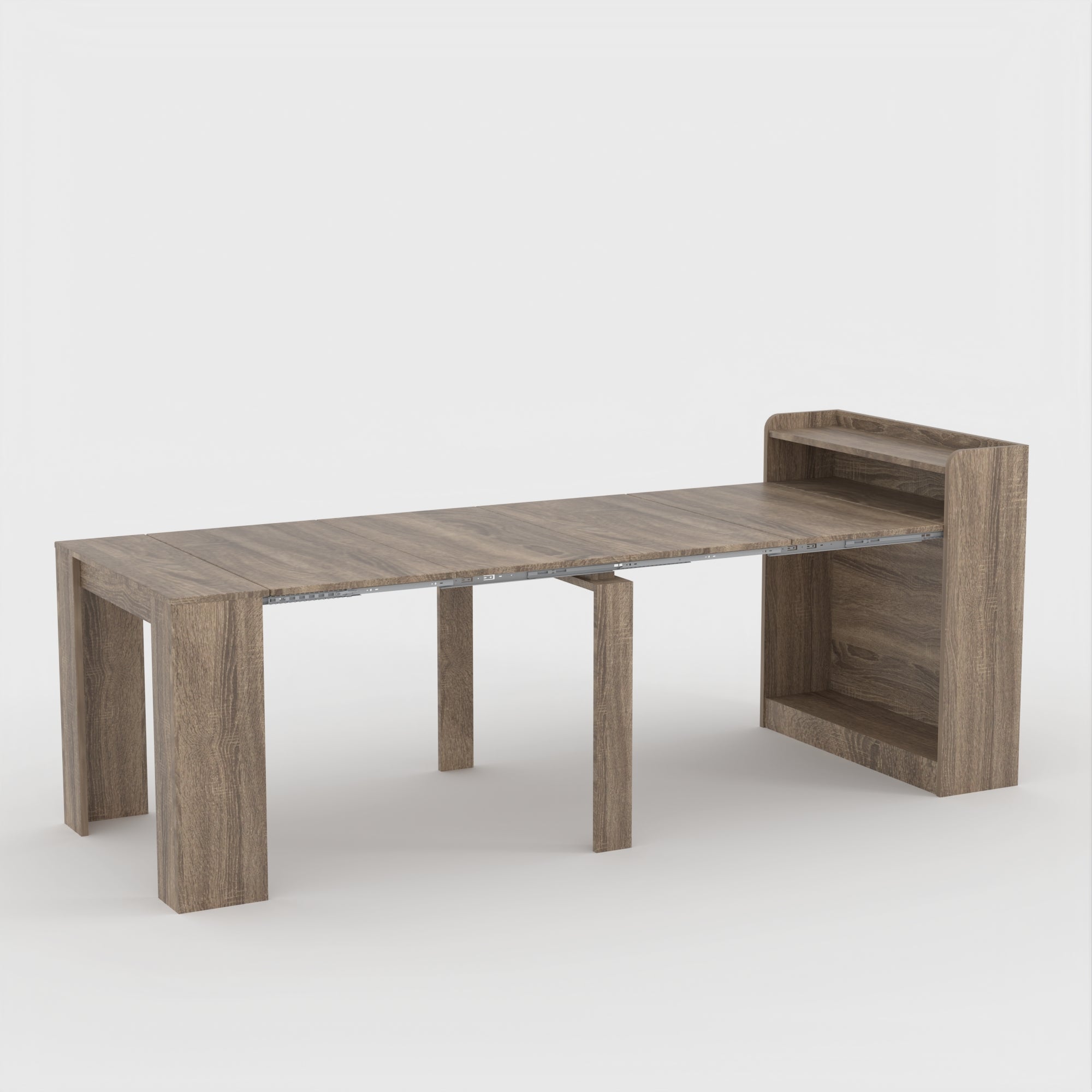 Extendable Dining Table with Hidden Storage for 1-9 People | 21