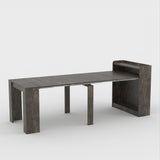 Extendable Dining Table with Hidden Storage for 1-9 People | 21"-98"