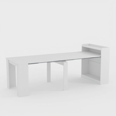 Extendable Dining Table with Hidden Storage for 1-9 People | 21"-98"