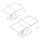 Extendable Dining Table 4-8 Seats for Kitchen & Dining Room | Joysource