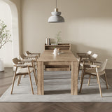 Extendable Dining Table with Hidden Storage for 1-9 People | 21"-98"