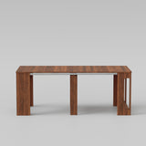 Space-Saving Extendable Console to Dining Table Seats 2 - 8 | Transforms 19" to 78"