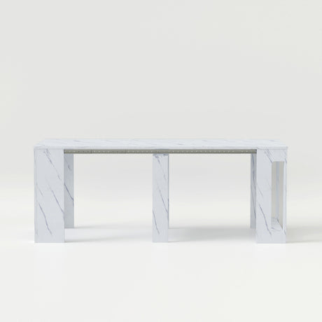 Space-Saving Extendable Console Table Seats 2 - 8, 19" to 78" | Transformer Dining Table