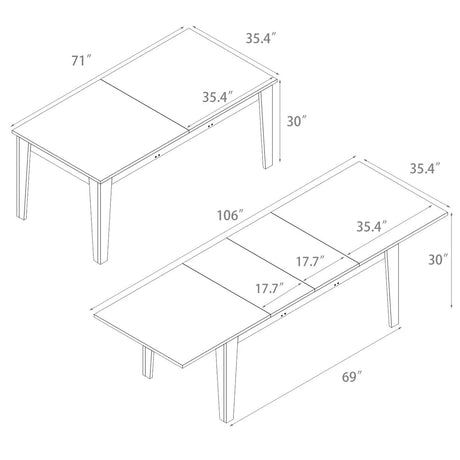 Extendable Dining Table 4-10 Seats for Kitchen & Dining Room | Joysource