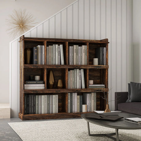 10-Shelf Bookcase w/ Chubby Holes | Storage Cabinet - Joysource