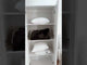 Modern Wardrobe Armoire with 2 Doors & 3 Adjustable Shelves, 71"H x 30" W