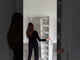 71" Tall Kitchen Pantry Cabinet with Pull Out Shelves and Glass Doors | Multifunctional