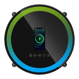 Round Smart Side Table with Built-in Bluetooth Speaker & Wireless Charging
