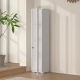 Narrow Storage Cabinet with Aluminum Strip Lamp | Display Cabinet