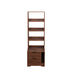 5-Tier Tall Nightstand with 2 Drawers for Bedroom, Home Office | Bookshelf