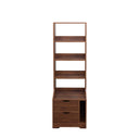 5-Tier Tall Nightstand with 2 Drawers for Bedroom, Home Office | Bookshelf
