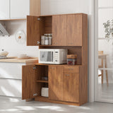 71" Tall Storage Cabinet for Kitchen, Living Room, Office | Kitchen Pantry