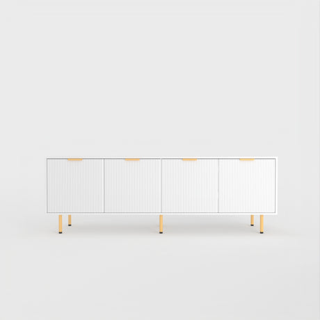 71" TV Stand w/ Storage Cabinet & Adjustable Shelves | Modern Credenza