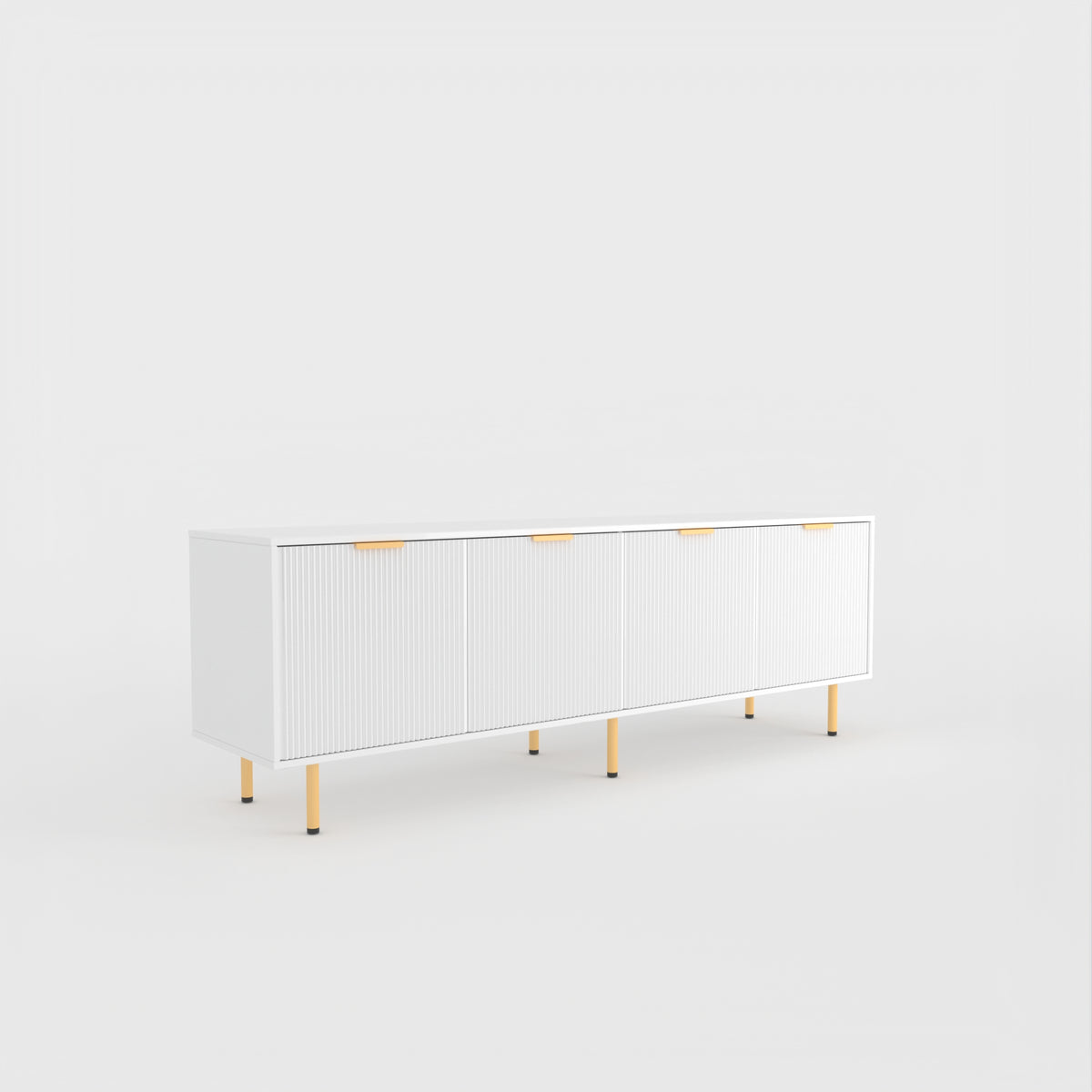 71" TV Stand w/ Storage Cabinet & Adjustable Shelves | Modern Credenza