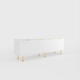 71" TV Stand w/ Storage Cabinet & Adjustable Shelves | Modern Credenza