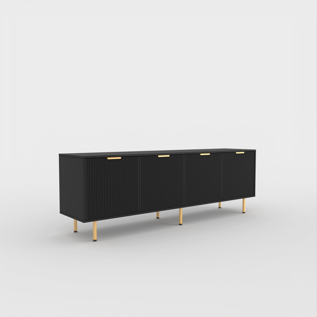 71" TV Stand w/ Storage Cabinet & Adjustable Shelves | Modern Credenza