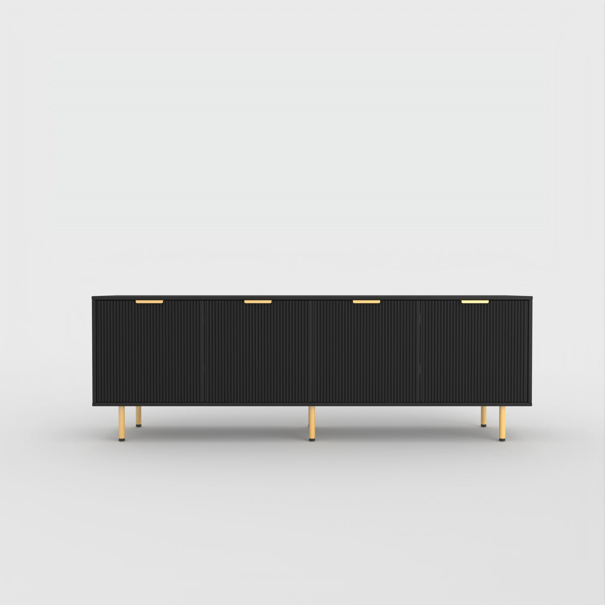 71" TV Stand w/ Storage Cabinet & Adjustable Shelves | Modern Credenza