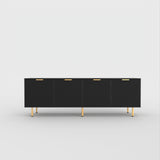 71" TV Stand w/ Storage Cabinet & Adjustable Shelves | Modern Credenza