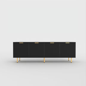 71" TV Stand w/ Storage Cabinet & Adjustable Shelves | Modern Credenza
