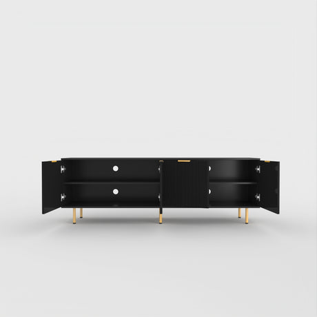 71" TV Stand w/ Storage Cabinet & Adjustable Shelves | Modern Credenza