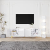 71" TV Stand w/ Storage Cabinet & Adjustable Shelves | Modern Credenza