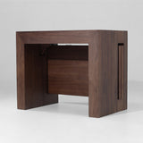 Joysource Transforming Dining Set - Solid Wood Extendable Table & Expandable Bench