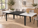 Rectangular Extendable Dining Table Seats 4 - 12, 71"-106"