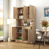 71" Tall Storage Cabinet for Kitchen, Living Room, Office | Kitchen Pantry