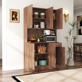 71" Tall Storage Cabinet for Kitchen, Living Room, Office | Kitchen Pantry