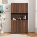 71" Tall Storage Cabinet for Kitchen, Living Room, Office | Kitchen Pantry