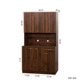 71" Tall Storage Cabinet for Kitchen, Living Room, Office | Kitchen Pantry