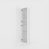 75" Tall Storage Cabinet with Doors & 4 Tiers | Narrow Cabinet