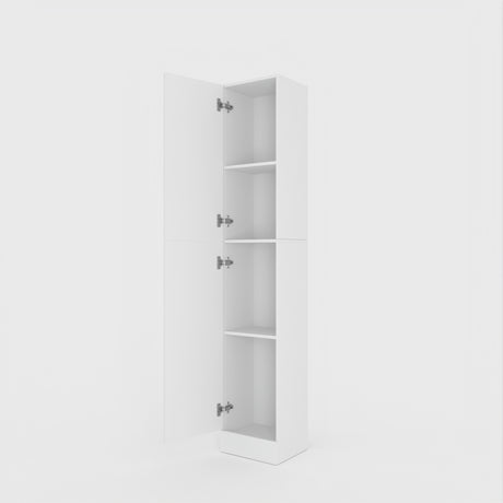75" Tall Storage Cabinet with Doors & 4 Tiers | Narrow Cabinet